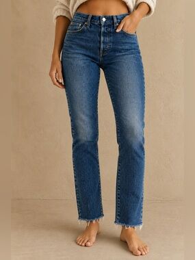 RARE Levi's Wedgie Icon Fit White Oak Cone Denim Jeans - Size 26